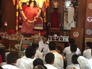 12f.Bhajan training session in sadhana camp     