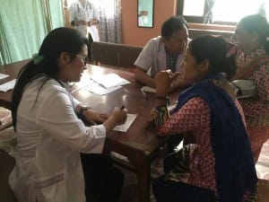 Medical camp at Khopasi, Bhaktapur