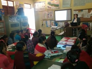 EHV Training - 3 feb 2016 - Government school teachers attending EHV session during their teachers training organised by NCED